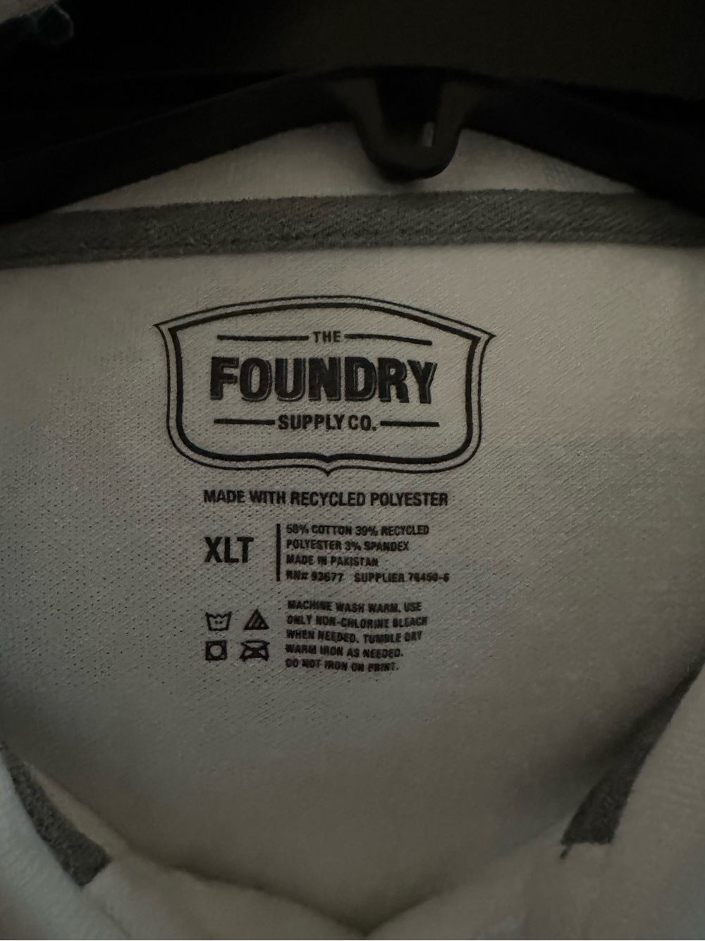 The Foundry Supply Co. White Polo Shirt - Men's Short Sleeve - Never Worn XLT - Picture 3 of 3